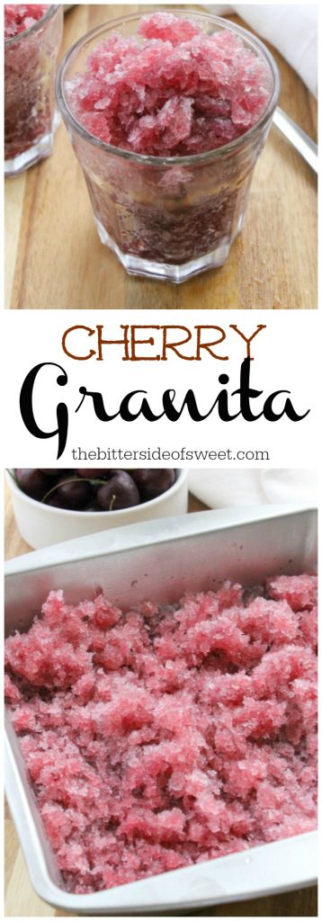 Cherry Granita | The Bitter Side of Sweet #SummerDessertWeek #ad