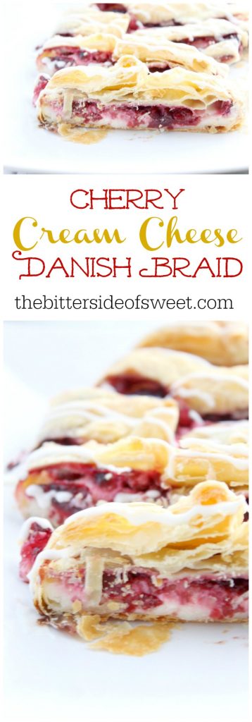 Cherry Cream Cheese Danish Braid | The Bitter Side of Sweet