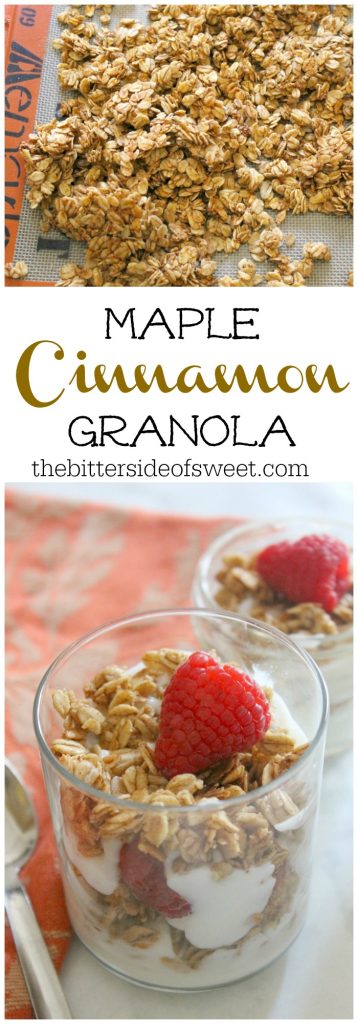 Maple Cinnamon Granola | The Bitter Side of Sweet #granola #breakfast