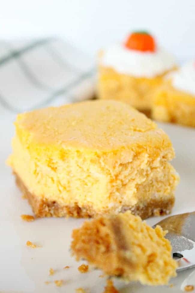 Pumpkin Cheesecake Bars The Bitter Side Of Sweet
