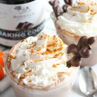 Pumpkin Cinnamon Hot Chocolate | The Bitter Side of Sweet #Choctoberfest