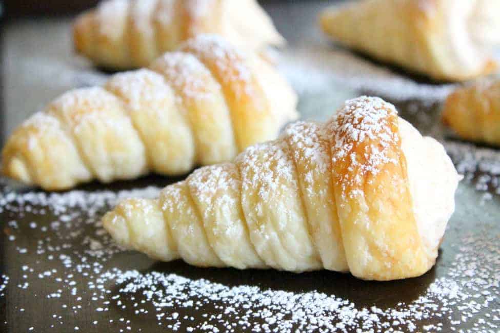 Pumpkin Cream Horns