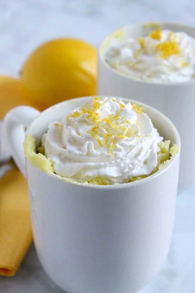 Lemon Cheesecake Mug Cake The Bitter Side of Sweet