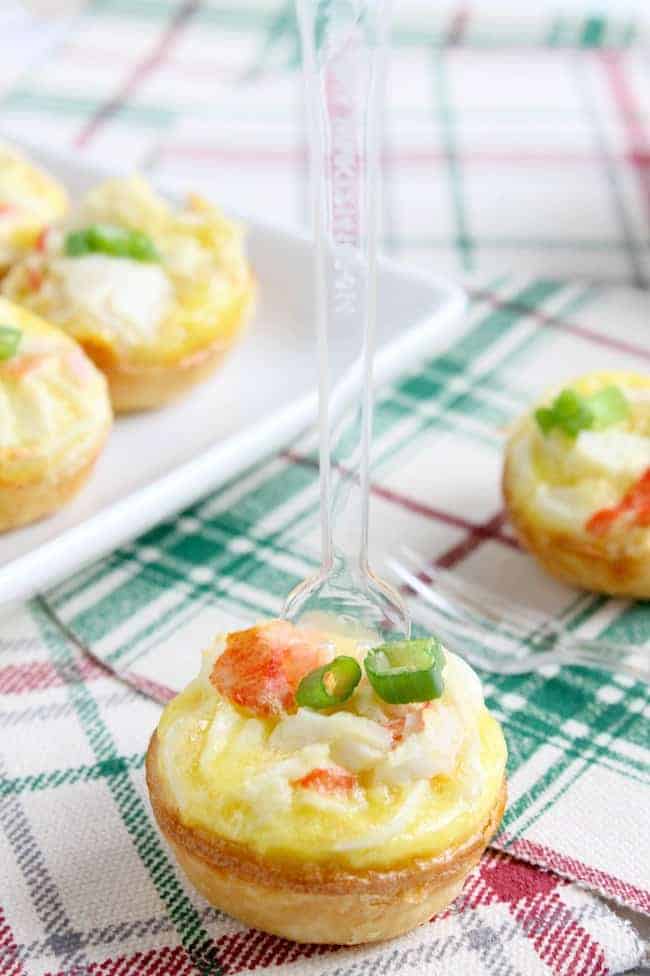 Mini Crab Quiche Tarts The Bitter Side of Sweet