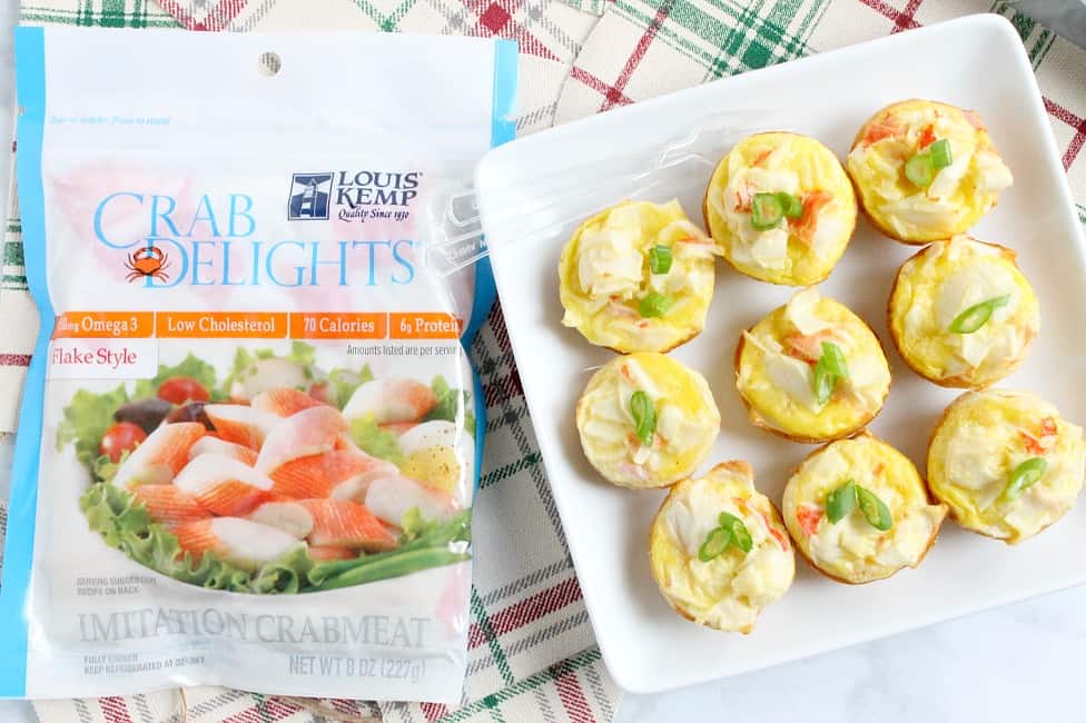 Mini Crab Quiche Tarts | The Bitter Side of Sweet #ad ##CrabDelightfulHoliday #crab #appetizer