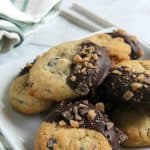 Toffee Chocolate Chip Cookies | The Bitter Side of Sweet #cookies #toffee #ChristmasCookies