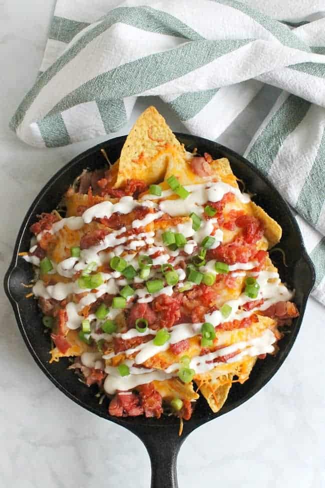 Bacon Ranch Skillet Nachos The Bitter Side of Sweet