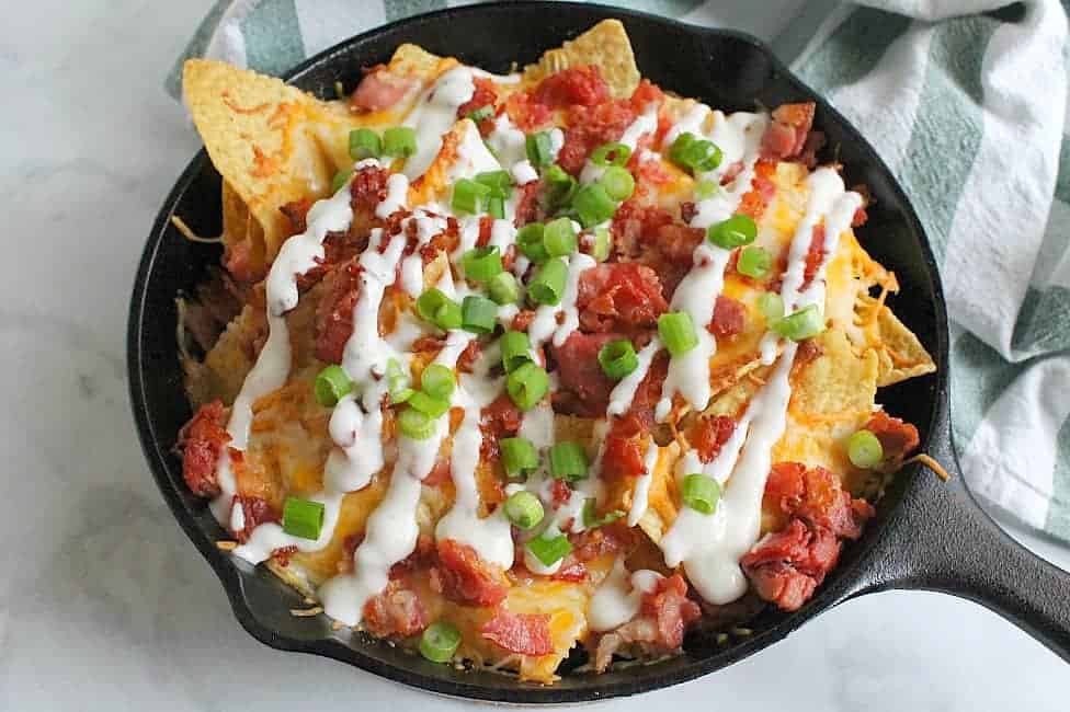 Bacon Ranch Skillet Nachos The Bitter Side of Sweet