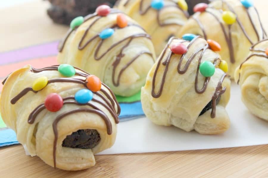 Cosmic Brownie Croissants | The Bitter Side of Sweet #puffpastry #brownie #chocolate