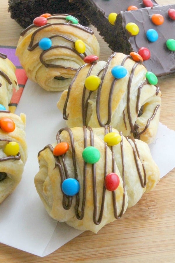 Cosmic Brownie Croissants | The Bitter Side of Sweet #puffpastry #brownie #chocolate