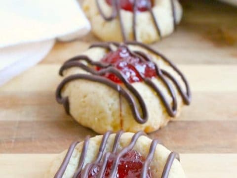 Raspberry Chocolate Thumbprint Cookies The Bitter Side Of Sweet