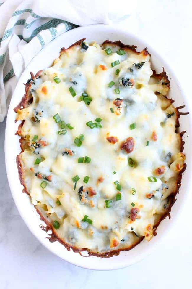 Spinach Ricotta Pasta Bake | The Bitter Side of Sweet #spinach #pasta #SundaySupper