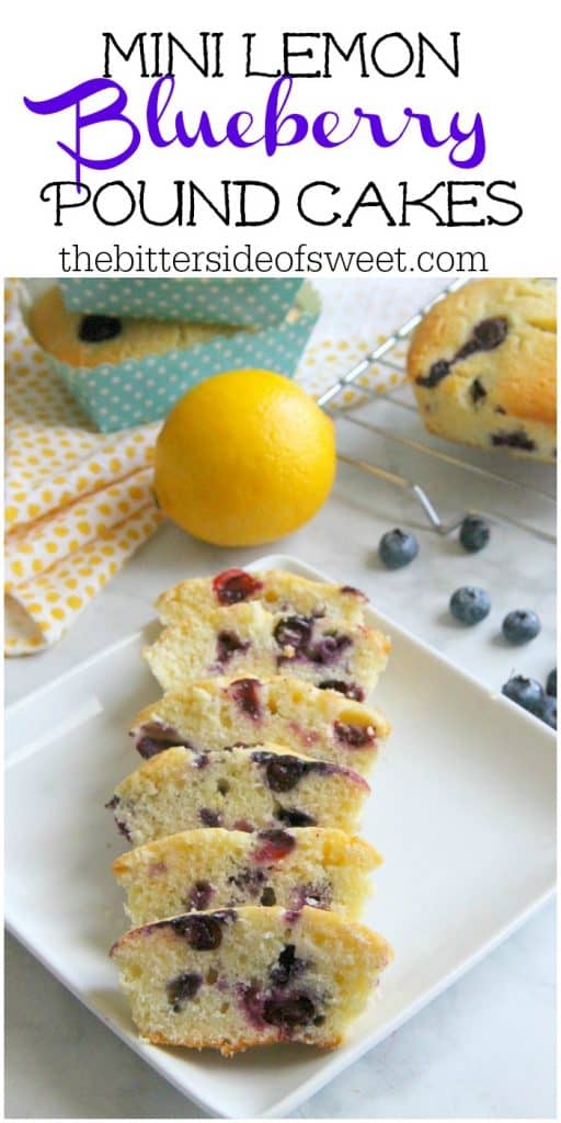 Mini Lemon Blueberry Pound Cakes