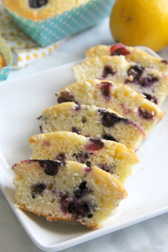 Mini Lemon Blueberry Pound Cakes