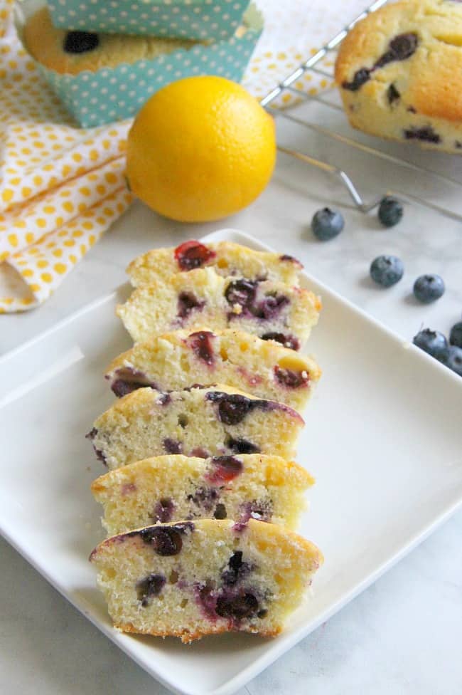 Mini Lemon Blueberry Pound Cakes