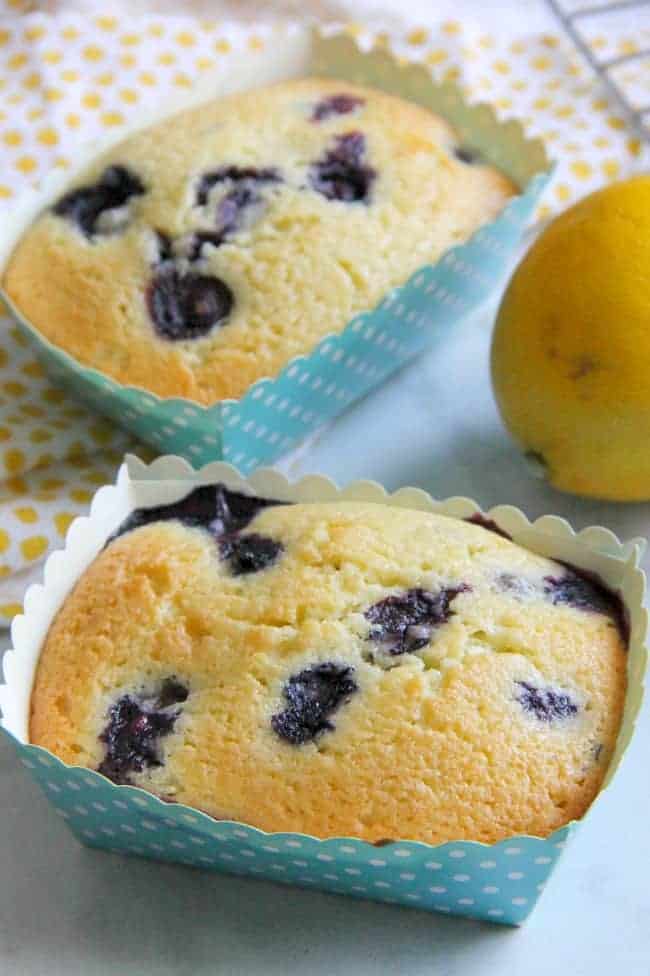 Mini Lemon Blueberry Pound Cakes