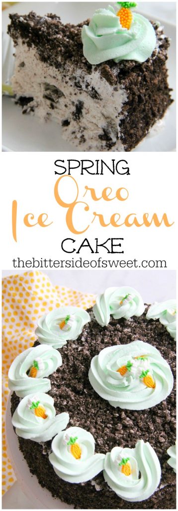 Spring Oreo Ice Cream Cake