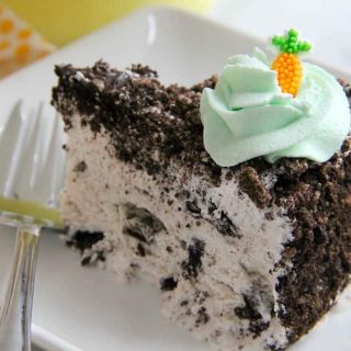 Spring Oreo Ice Cream Cake