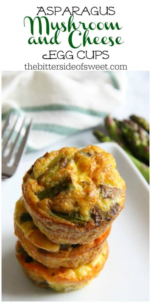 Asparagus, Mushroom and Cheese Egg Cups