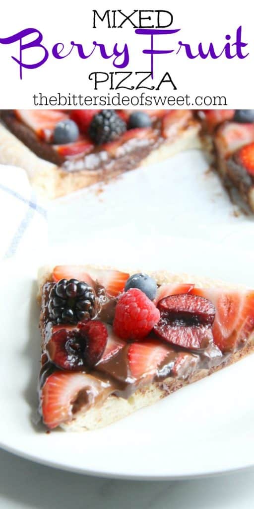 Mixed Berry Fruit Pizza 