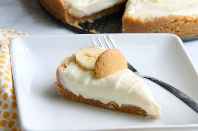 Banana Pudding No Bake Cheesecake Photo