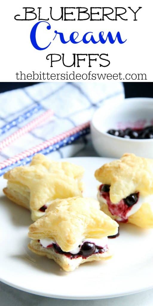 Blueberry Cream Puffs