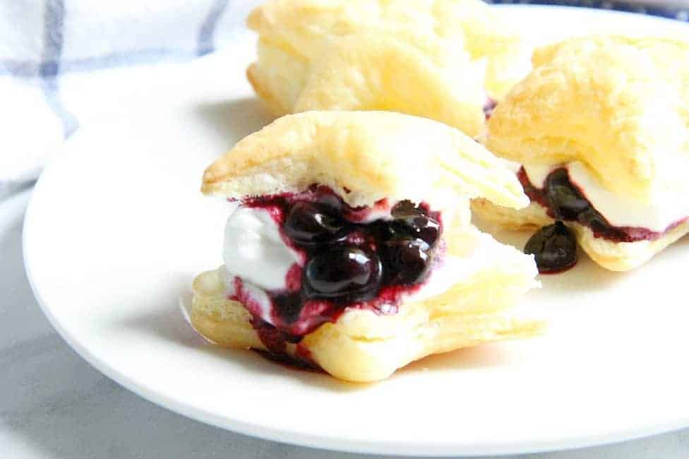 Blueberry Cream Puffs