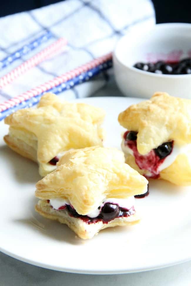 Blueberry Cream Puffs