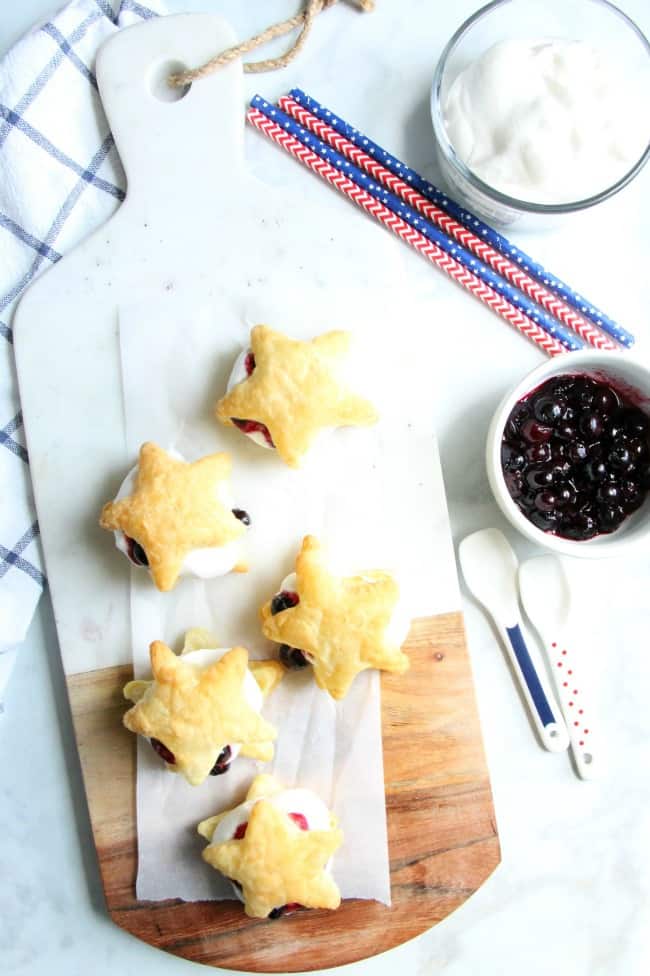 Blueberry Cream Puffs