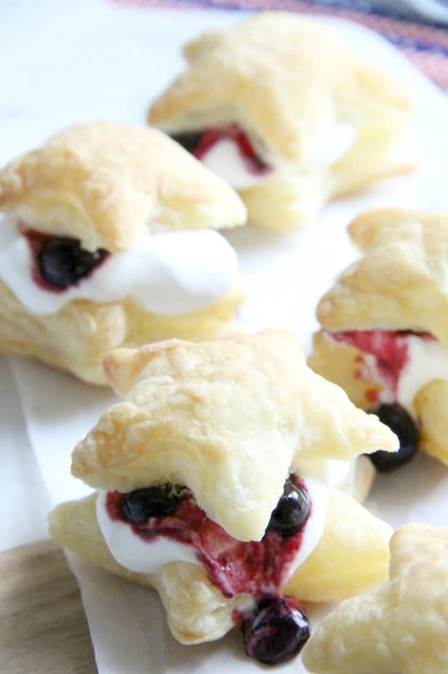 Blueberry Cream Puffs