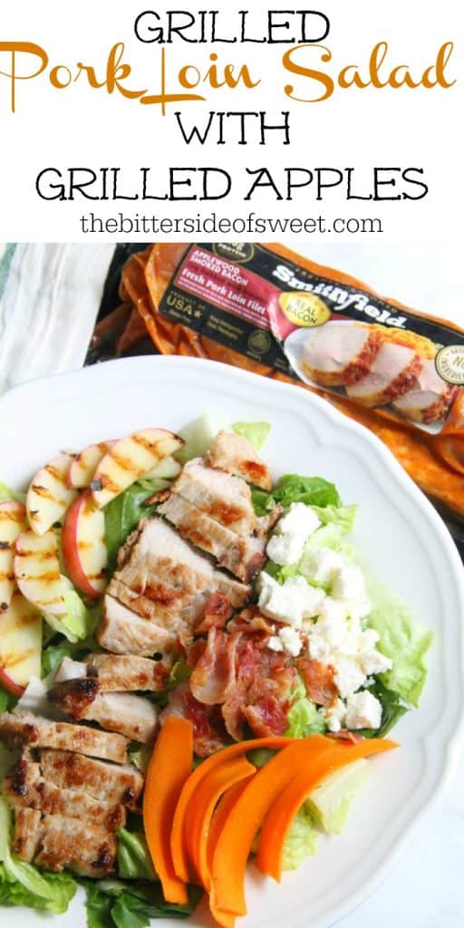 Grilled Pork Loin Salad with Grilled Apples