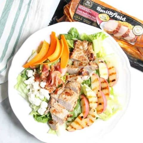 Grilled Pork Loin Salad with Grilled Apples
