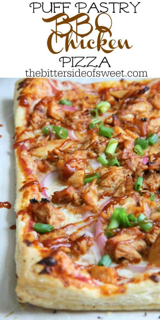 Puff Pastry BBQ Chicken Pizza