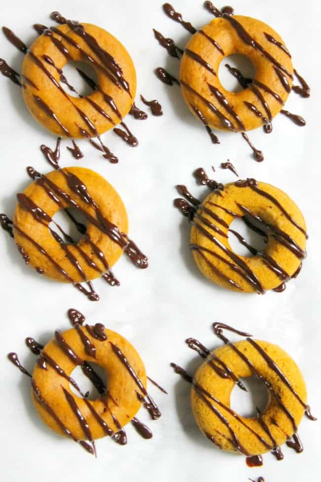 Pumpkin Chocolate Donuts