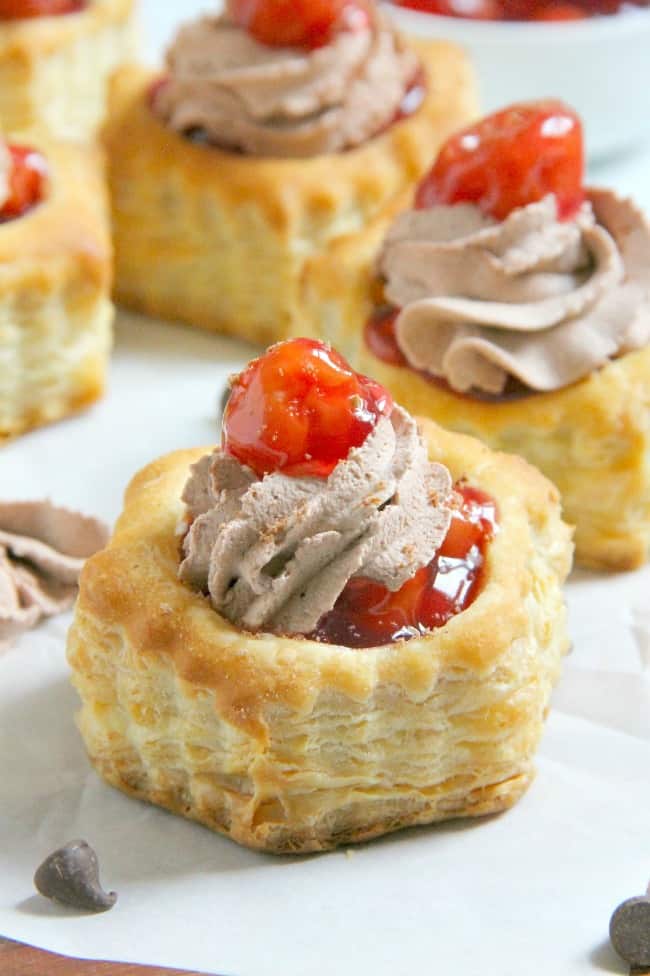 Black Forest Pastry Cups