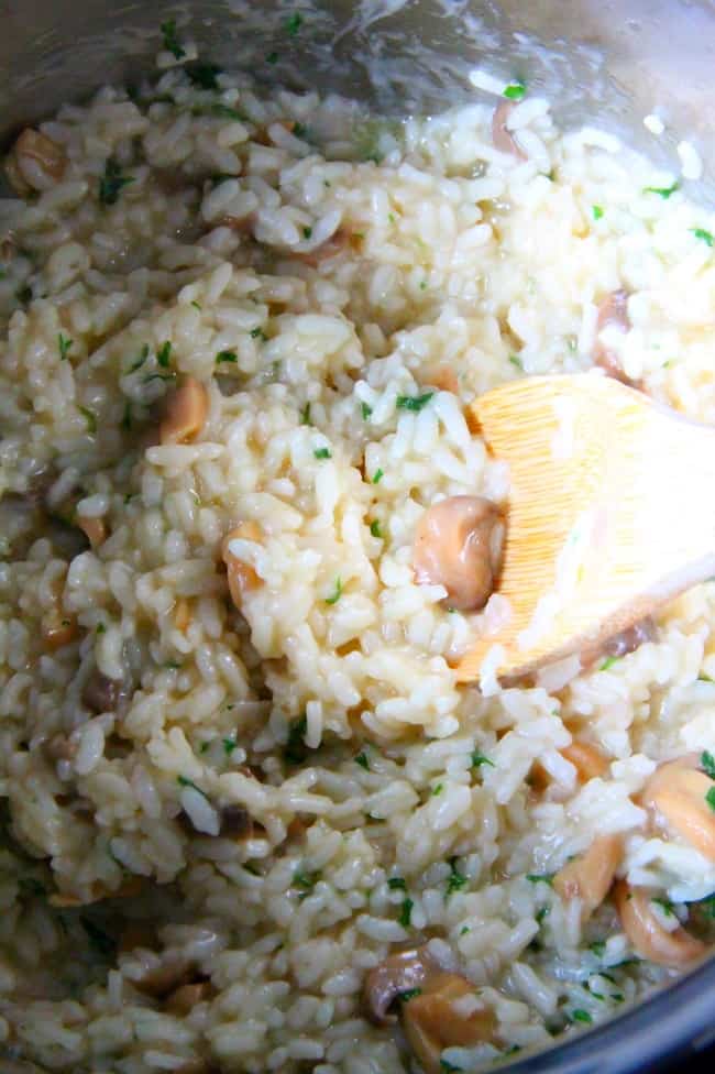 Instant Pot Creamy Mushroom Risotto