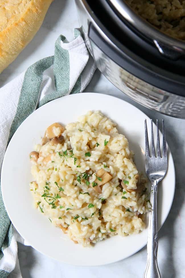 Instant Pot Creamy Mushroom Risotto