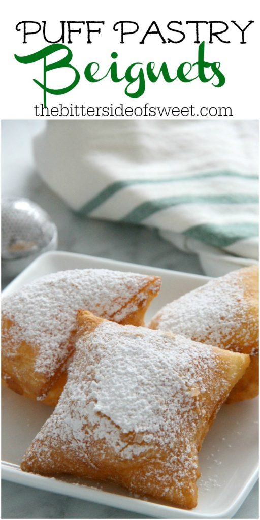 Puff Pastry Beignets on white plate