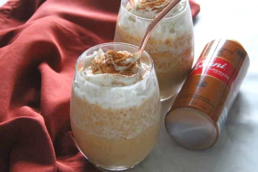 Easy Pumpkin Frappuccino in glass