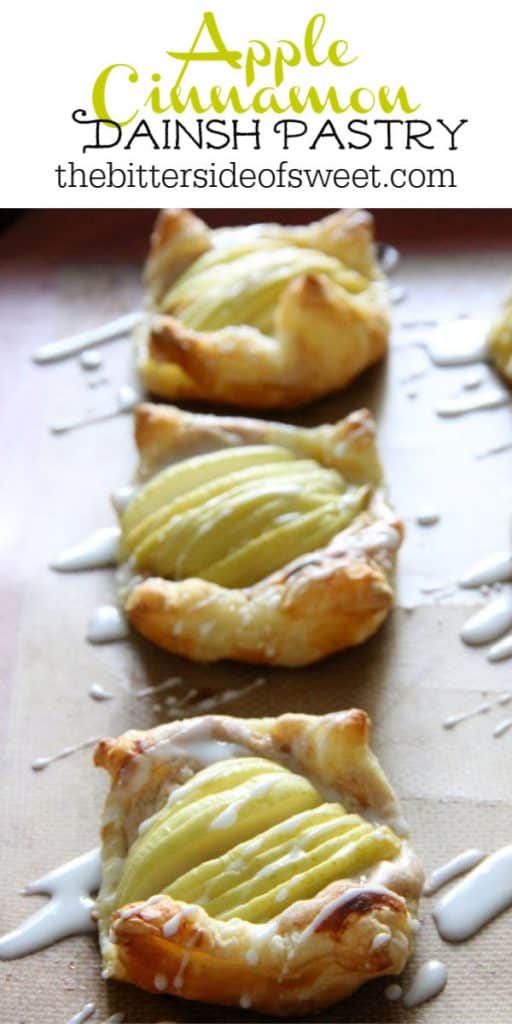 Apple Cinnamon Danish Pastry on sheet pan