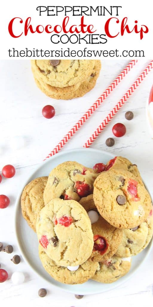 Peppermint Chocolate Chip Cookies