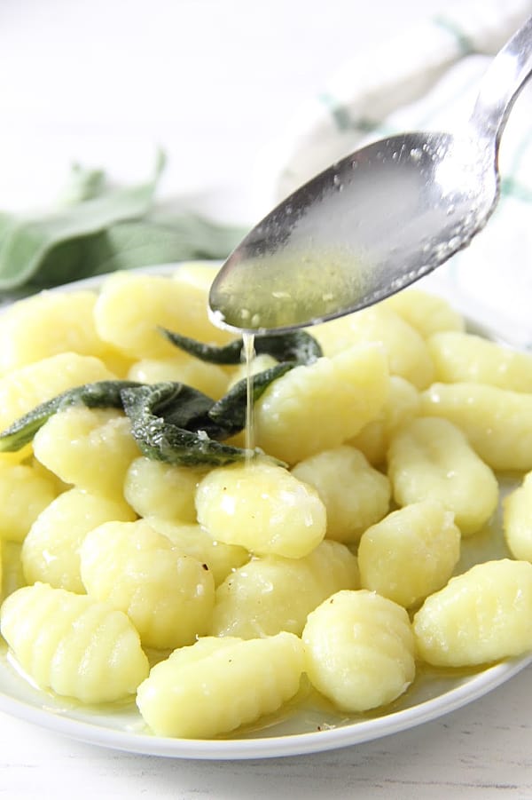 Sage Butter Gnocchi with butter