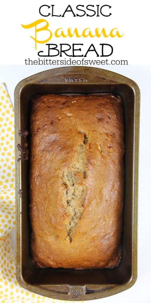 Classic Banana Bread in pan