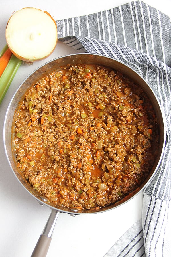 Classic Homemade Pasta Sauce in pot