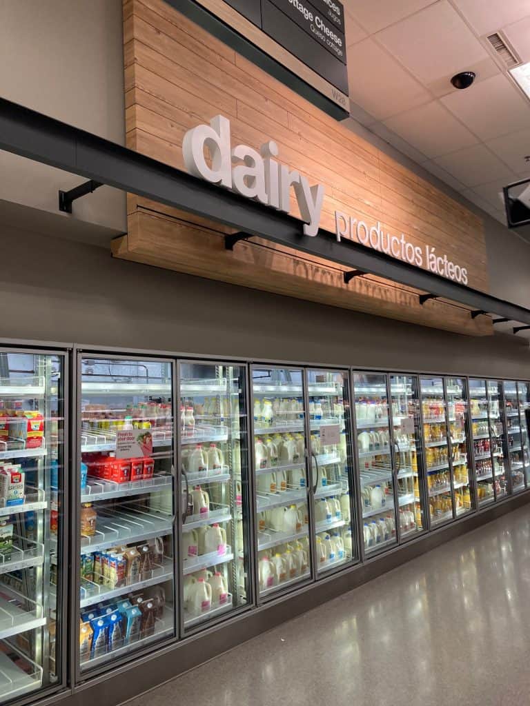 Picture of dairy isle in Target