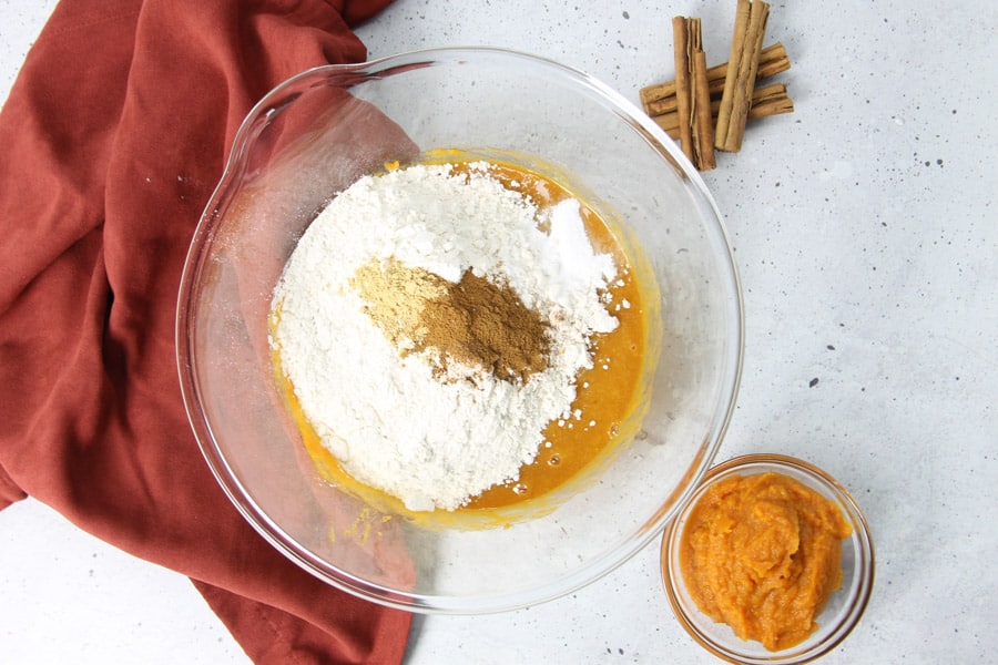 Pumpkin Bread with dry ingredients