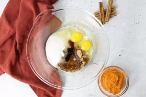 Pumpkin Bread with wet ingredients