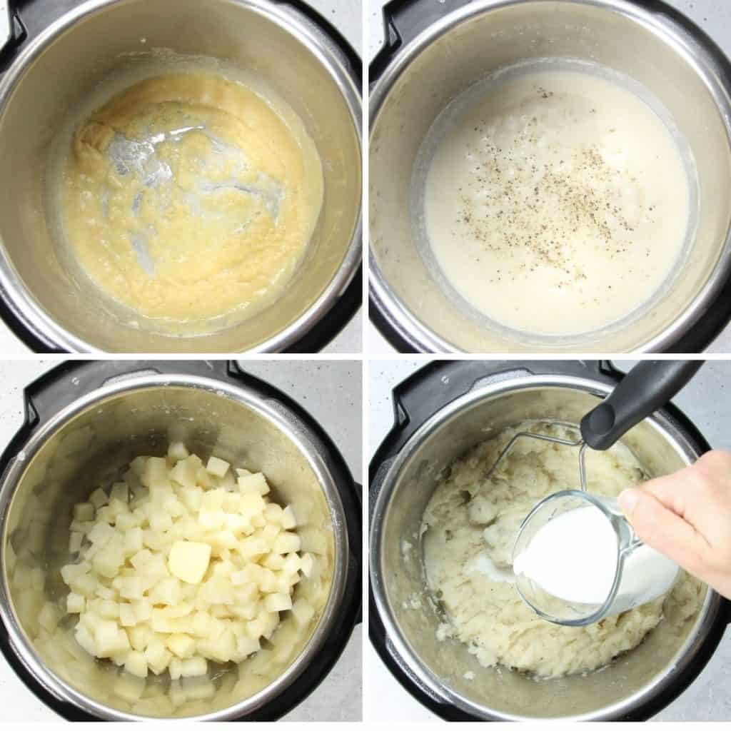 Pressure Cooker Potatoes with Gravy step by step photos