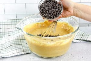 Chocolate Chip Pumpkin Sheet Pan Pancakes with chocolate chips