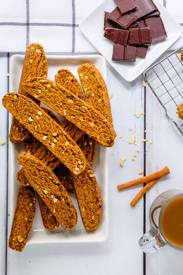 Homemade Pumpkin Biscotti without chocolate